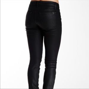 Joe’s “The Skinny” Black Coated Jeans